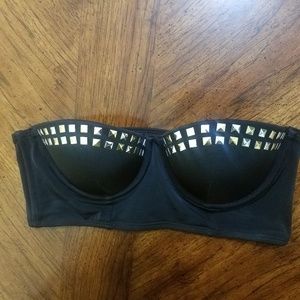Sexy VS PINK caged studded bikini top